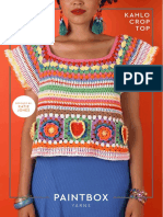 Kahlo Crop Top in Paintbox Yarns NDownloadable PDF - 2 PDF