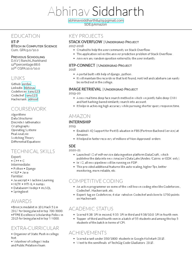 Aspiring Software Developer Profile | PDF