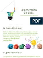 La Generación de Ideas