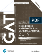 GATE 2019 Engineering Mathematics and General Aptitude Previous Years Solved Question Papers by DR Nilam