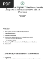 HW - 4 - Magnetic Data Enhancement Using Total Horizontal Derivative Method