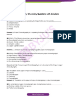 Paper Chromatography Questions & Answers