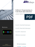 Software Programming in Full-Stack Specialization
