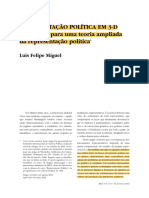 REPRESENTAÇÃO POLÍTICA EM 3-D Elementos para Uma Teoria Ampliada Da Representação Política