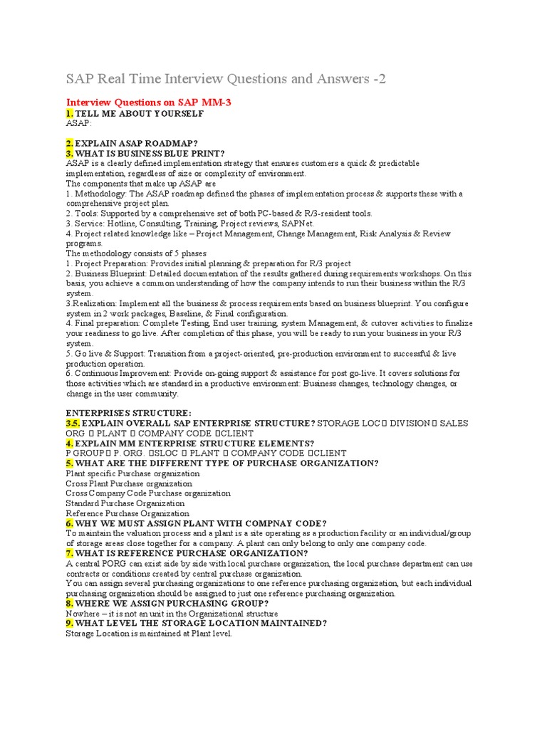 Sap real time interview questions and answers 1 pdf inventory