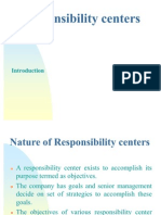 Responsibilty Centers