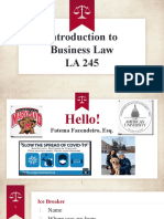 Intro To Law - Summer 22