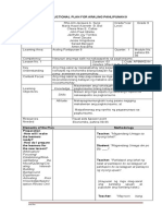 Instructional Plan For Araling Panlipuna