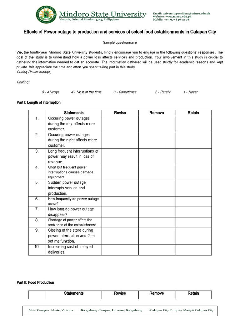 Letter For Validator and Questionnaire PDF Point Of Sale