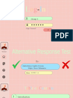 Alternative Response Tests