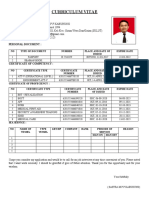 Curriculum Vitae Sastra