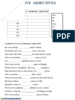 Possessive Pronouns