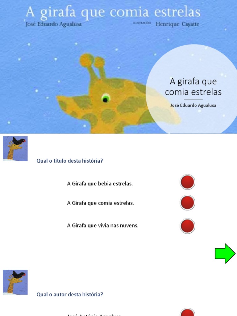 A Girafa Que Comia Estrelas | PDF | Girafa