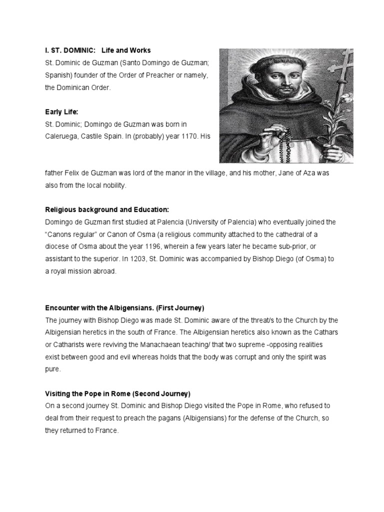 St.-Dominic-De-Guzman | PDF | Dominican Order | Catharism