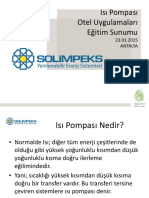 Isı Pompası Otel Uygulamaları Eğitim Sunumu: 23.01.2015 Antalya
