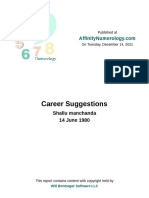 CareerSuggestionsCalculator Shallumanchanda