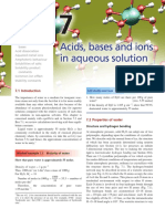 Properties of Water and Aqueous Equilibria