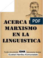 Acerca Del Marxismo en La Linguistica-K