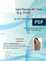 ISO 9001 2015 MngReviewTEMPLATE