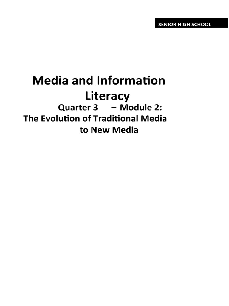 The Evolution of Traditional Media to New Media Exploring the