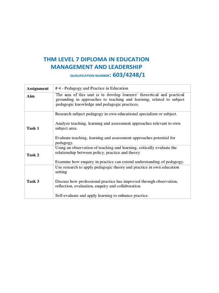 Pedagogy and Practice in Education | PDF | Pedagogy | Teachers
