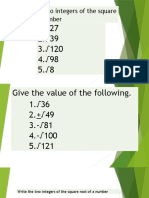 Write The Two Integers of The Square Root of A Number