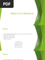 Basics of A Sentence