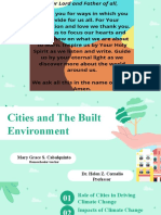 Cities and Built Environment