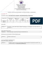 2ND Quarter Quarterly Asessment