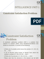 CS302 - Unit1-V-Constraint Satisfaction Problem
