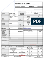 CS Form No. 212 Personal Data Sheet Revised