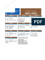 Calendari Acadèmic EOI Alzira I Seccions 2021 - 2022