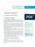 Physiologie BTS Dietetique Chapitre 12 Regulations Et Adaptations Physiologiques