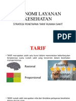 Ekonomi Layanan Kesehatan (Tarif)