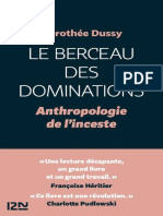 Le Berceau Des Dominations (Dorothée Dussy)