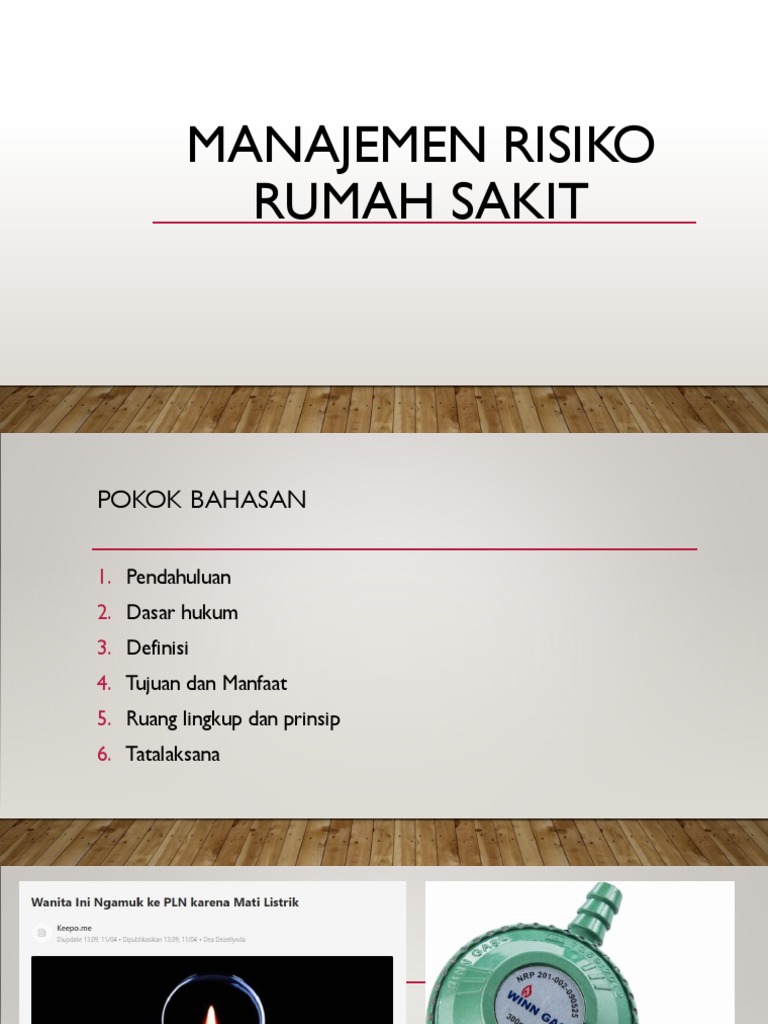 Manajemen Risiko Rs Pdf