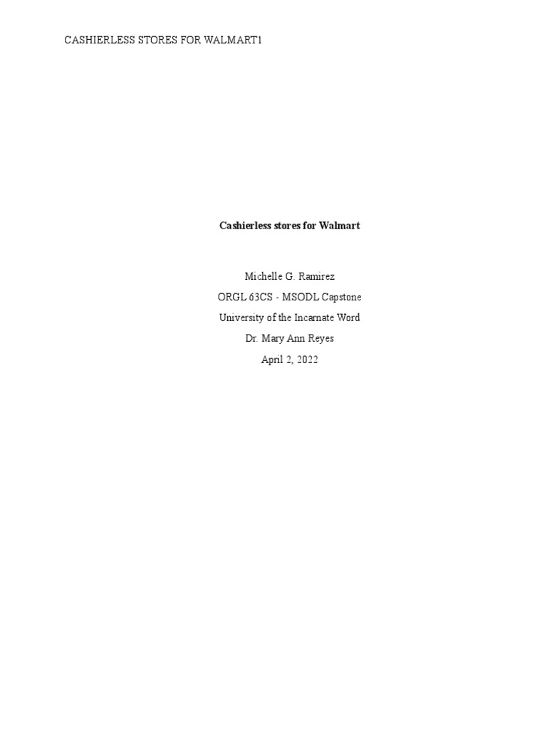 Capstone Project Proposal Pdf Walmart Data