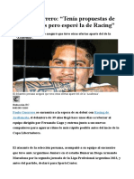 4 Paolo Guerrero Del Peru, Jugara en Racing 2023