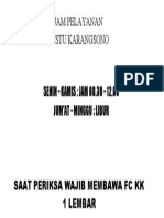 Jam Pelayanan