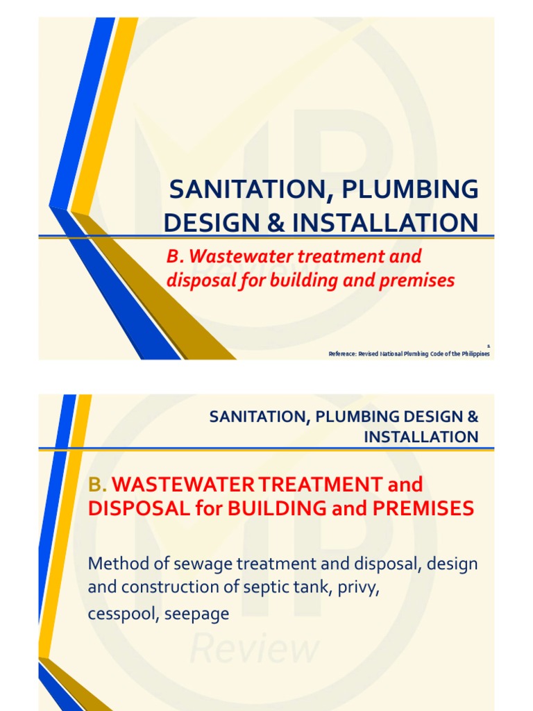 Guidelines for Wastewater Treatment and Sewerage Systems according to