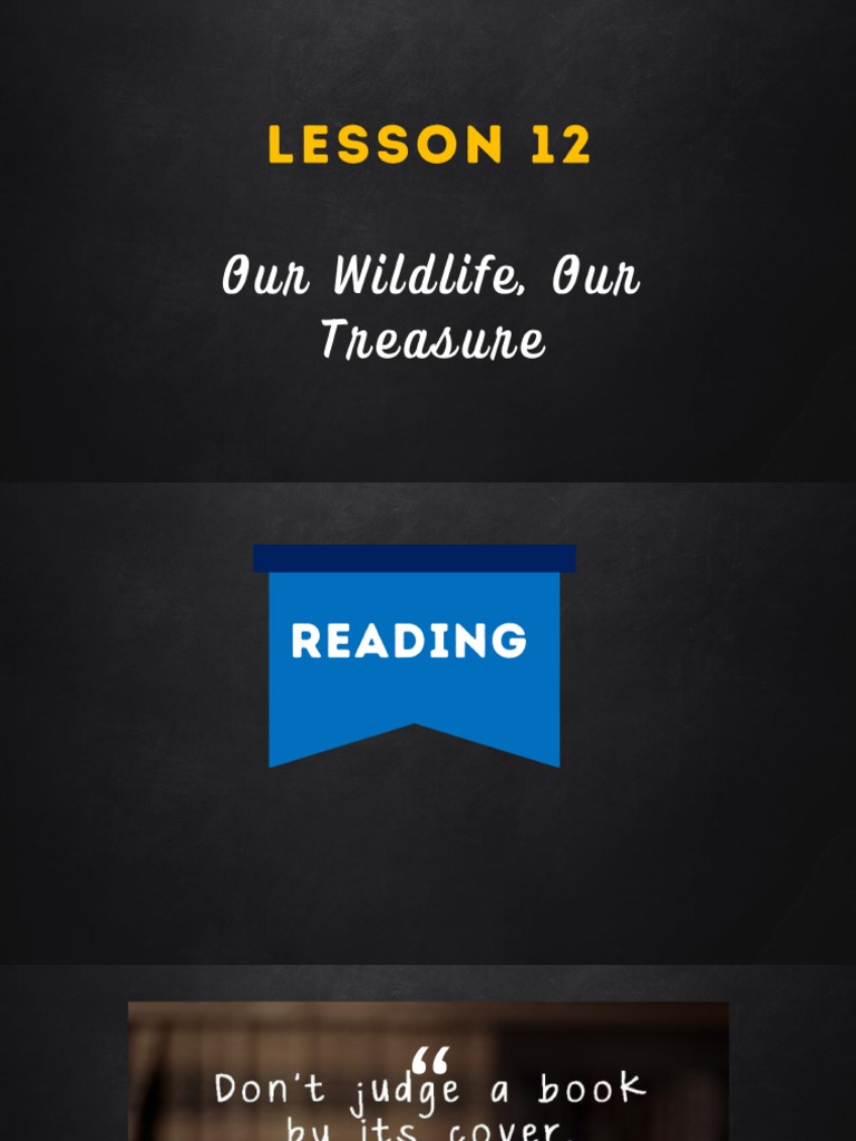 LESSON+12 Our+Wildlife,+Our+Treasure PDF | PDF