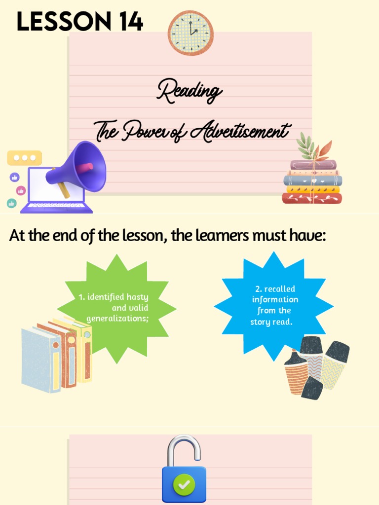 Lesson+14-+Reading - The Power of Advertisement PDF | PDF