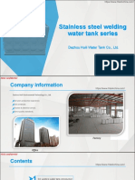 Huili Stainless Steel Welding Water Tank Catalogue
