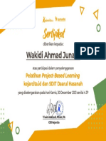 Wakidi Ahmad Junaidi - Sertifikat PJBL-1