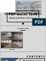 Huili FRP GRP Water Tank Catalogue