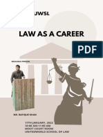Law as a Career Resource by Rafiique Khan