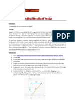 Expt. No. 1 (FINDING RESULTANT VECTOR)