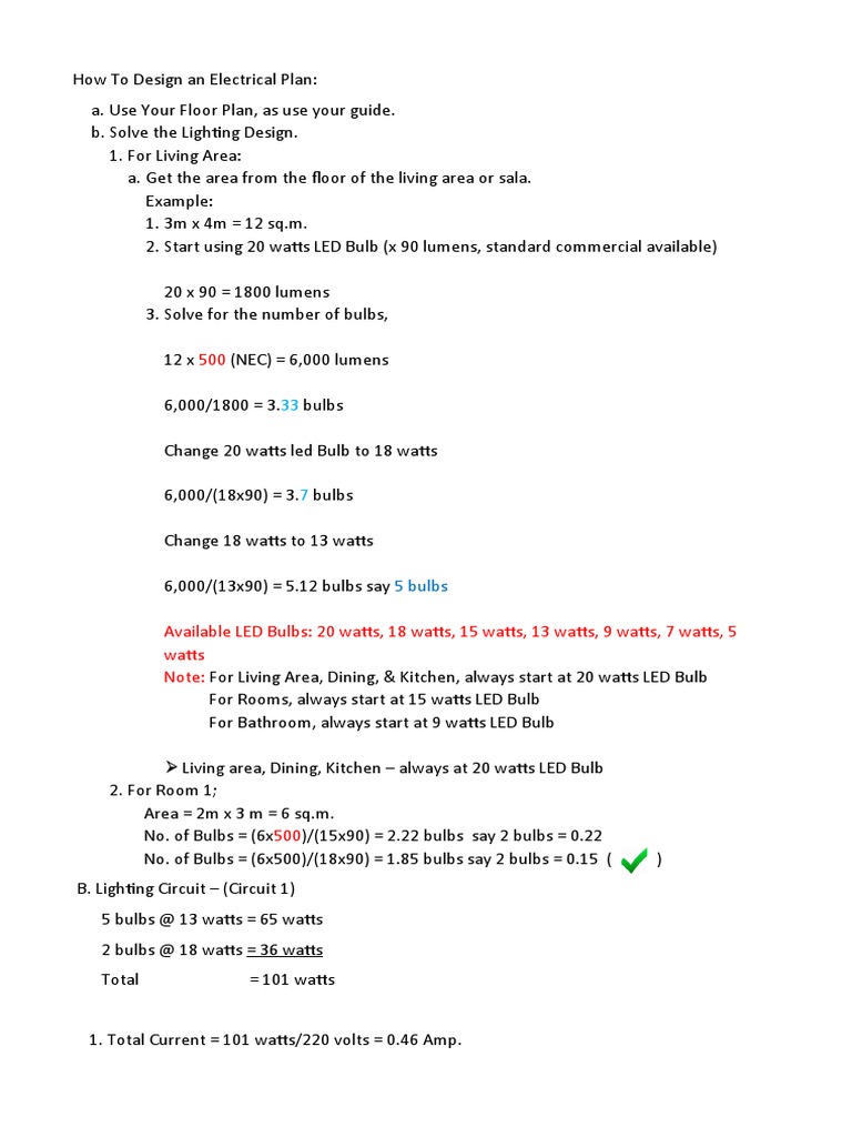 Designing an Electrical Plan Guide | PDF | Teaching Methods & Materials