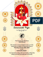 Saraswati Pujo Invitation