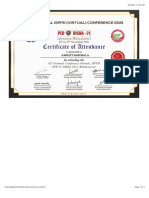 Pedoodisha Certificate Attendance